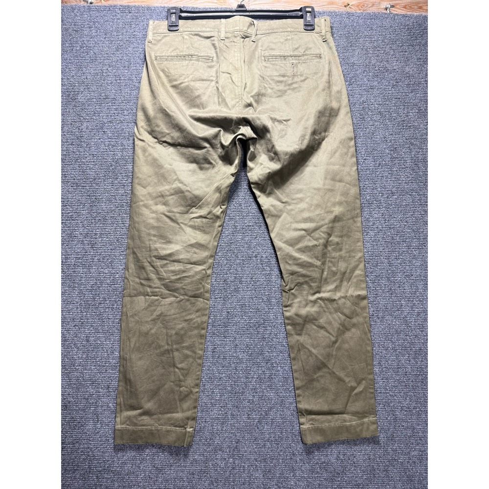 J.Crew 484 Slim Stretch Chinos Men 33x30 Olive Green E1589 - Picture 2 of 9